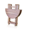 Table basse ronde pliante - 50x50cm