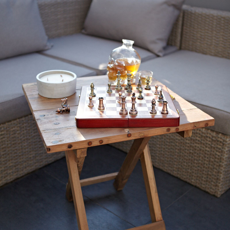 Table basse pliante carrée - 50x50cm