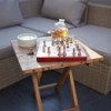Table basse pliante carrée - 50x50cm