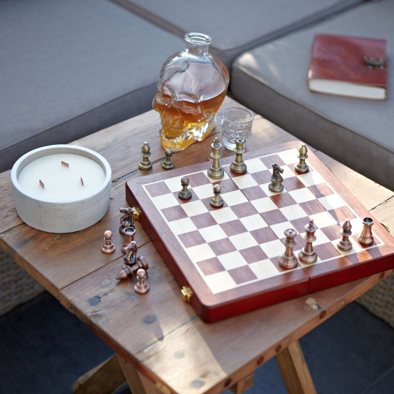 Table basse pliante carrée - 50x50cm