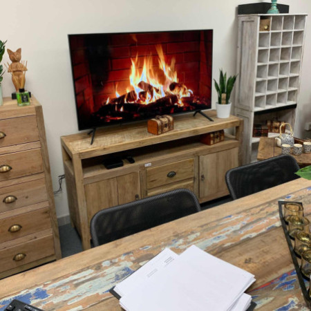 Grand meuble TV - Bois recyclé