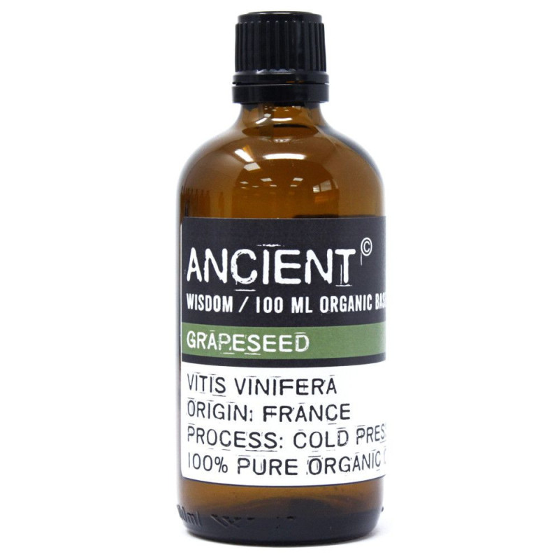 Huile de base biologique de pépins de raisin - 100 ml