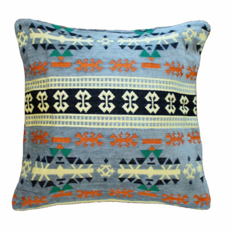 Housse de coussin Kilim - Anthracite