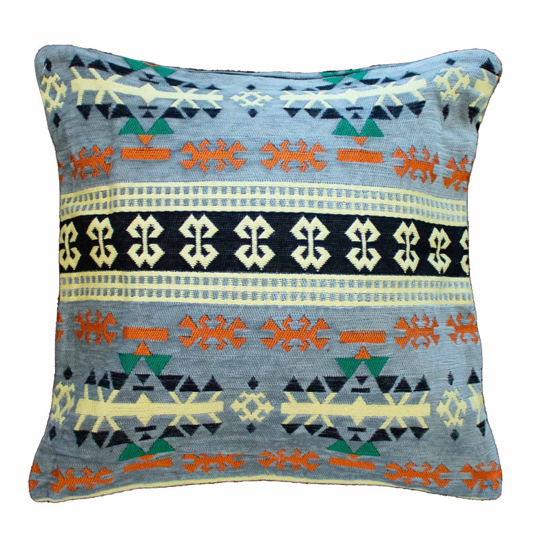 Housse de coussin Kilim - Anthracite