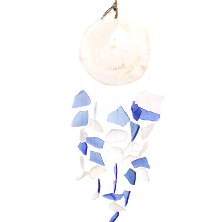 Copis & Glass Drop - Verre bleu et blanc