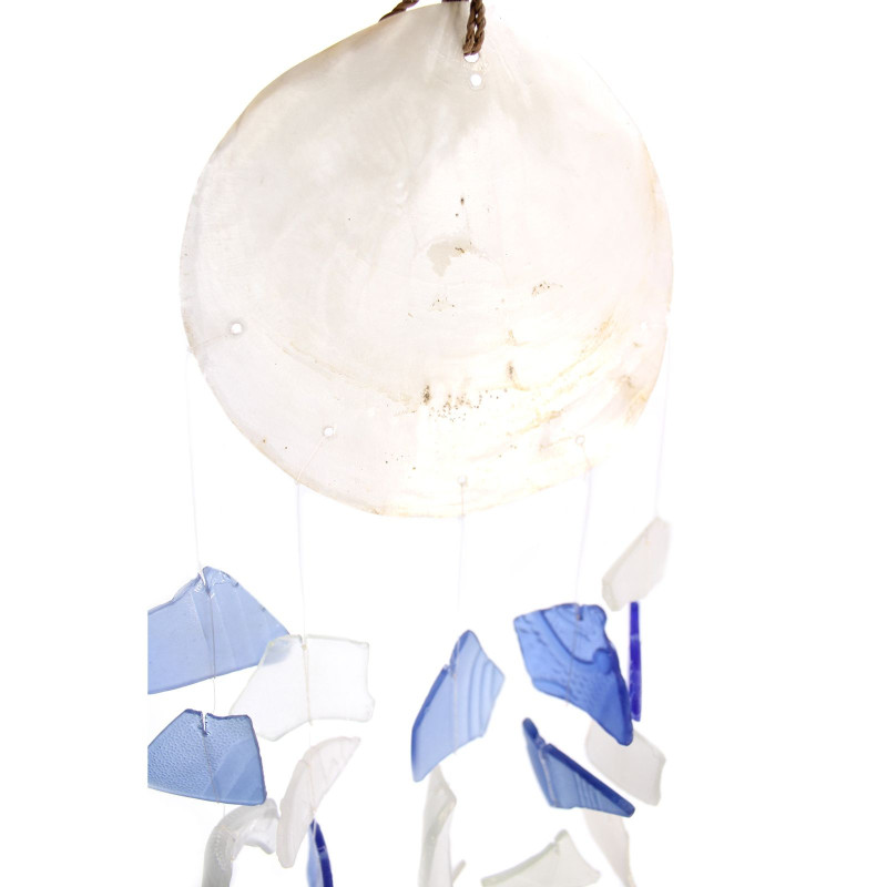 Copis & Glass Drop - Verre bleu et blanc