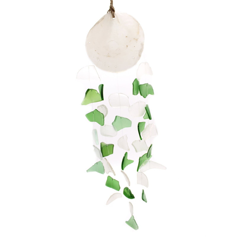 Copis & Glass Drop - Verre vert et blanc
