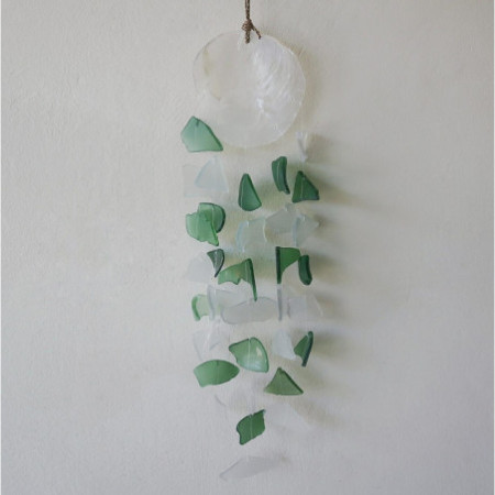 Copis & Glass Drop - Verre vert et blanc