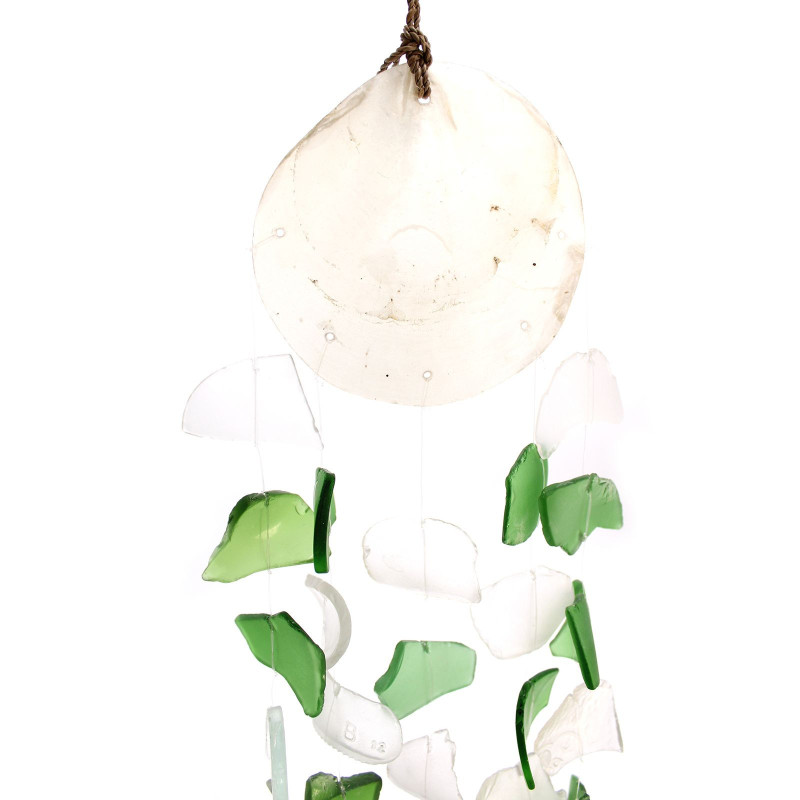 Copis & Glass Drop - Verre vert et blanc