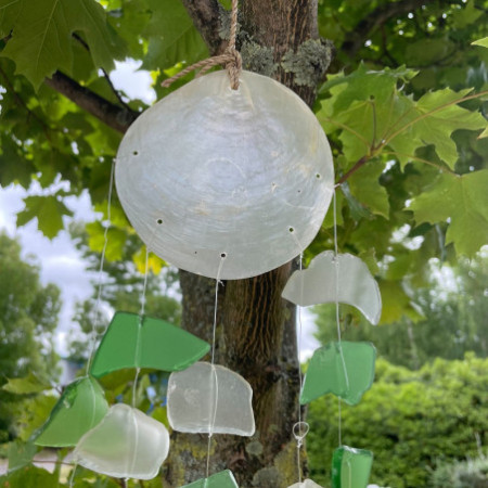 Copis & Glass Drop - Verre vert et blanc
