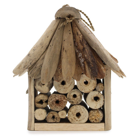 Boîte à abeilles et insectes en bois flotté
