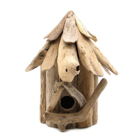 Nichoir en bois flotté - Décoration murale