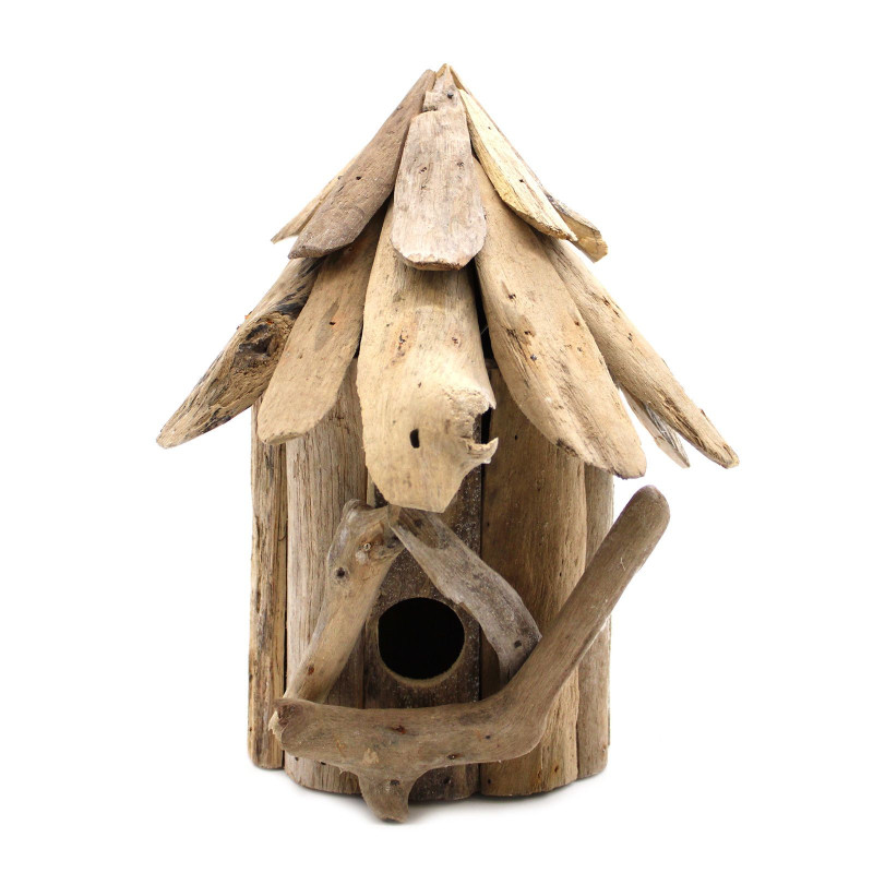 Nichoir en bois flotté - Décoration murale