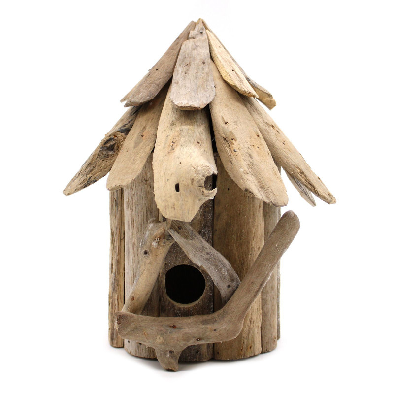 Nichoir en bois flotté - Décoration murale