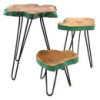 Lot de 3 supports à plantes en bois Gamell - Greenwash