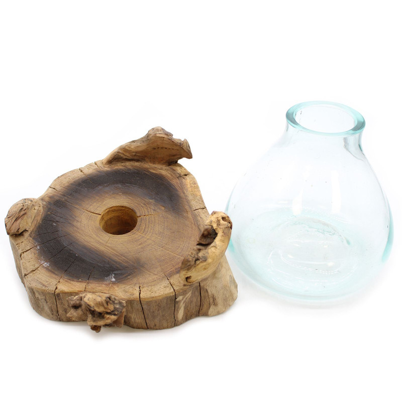 Grand aquarium en verre fondu - 32 cm