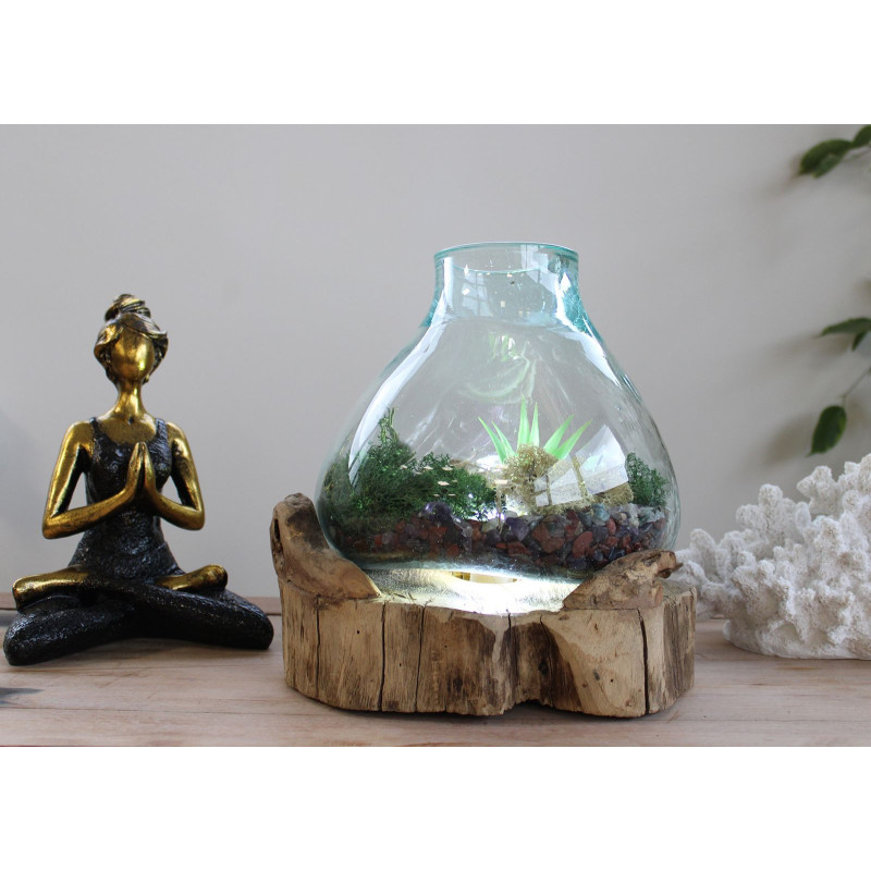 Grand aquarium en verre fondu - 32 cm