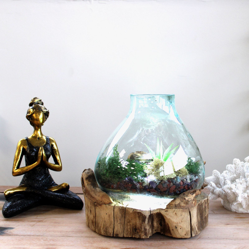 Grand aquarium en verre fondu - 32 cm