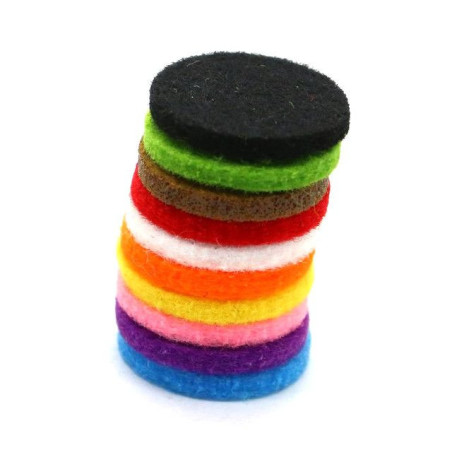 Tampon de recharge réutilisable pour collier de bijoux d'aromathérapie - 30 mm
