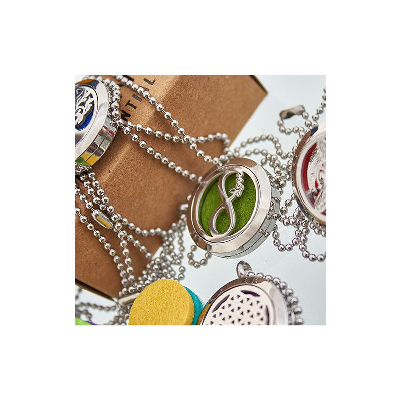 Tampon de recharge réutilisable pour collier de bijoux d'aromathérapie - 30 mm