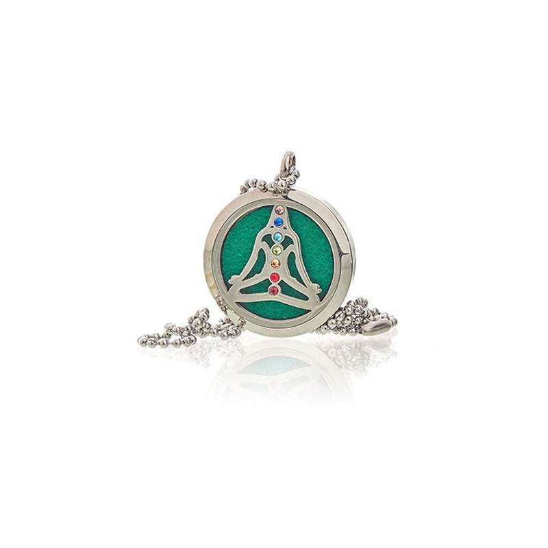Collier d'aromathérapie - Chakra du Yoga - 30 mm