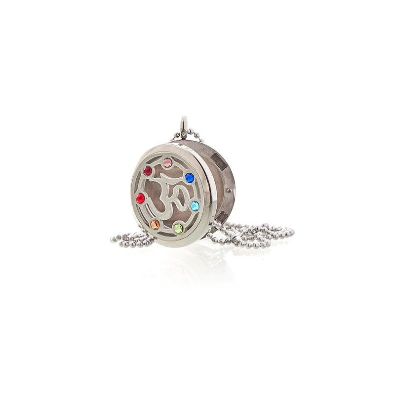 Collier Bijoux Aromathérapie - OM Chakra - 30mm