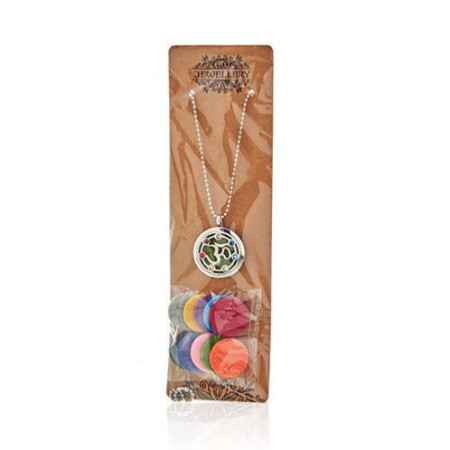 Collier Bijoux Aromathérapie - OM Chakra - 30mm