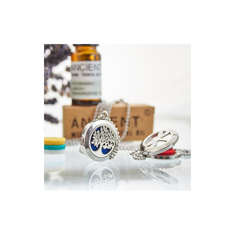 Collier Bijoux Aromathérapie - OM Chakra - 30mm
