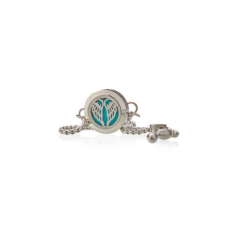 Bracelet chaîne bijoux aromathérapie - Ailes d'ange - 20 mm