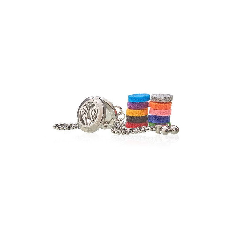 Bracelet chaîne bijoux aromathérapie - Ailes d'ange - 20 mm