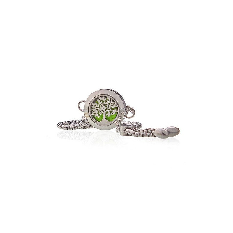 Bracelet chaîne bijoux d'aromathérapie - Arbre de vie - 20 mm
