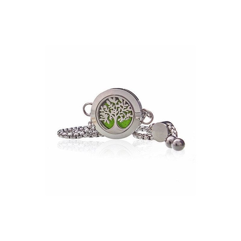 Bracelet chaîne bijoux d'aromathérapie - Arbre de vie - 20 mm