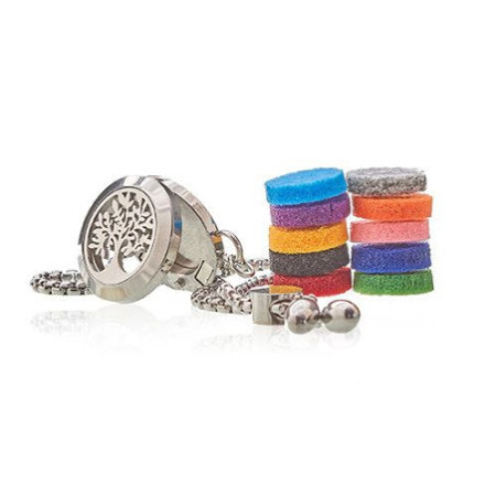 Bracelet chaîne bijoux d'aromathérapie - Arbre de vie - 20 mm