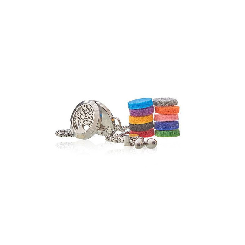 Bracelet chaîne bijoux d'aromathérapie - Arbre de vie - 20 mm
