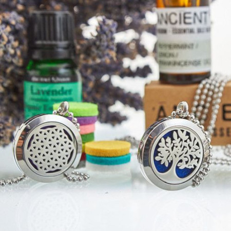Bracelet chaîne bijoux d'aromathérapie - Arbre de vie - 20 mm