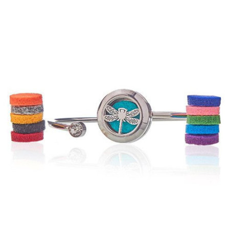 Bracelet en cristal d'aromathérapie - Libellule - 20 mm