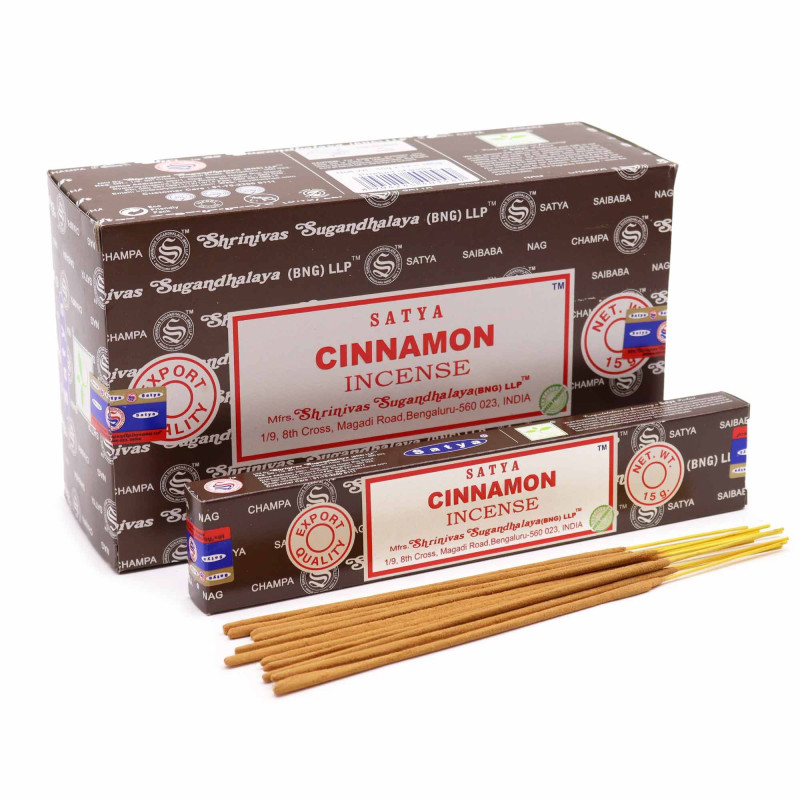 Bâtonnets d'encens Satya 15 g - Cannelle