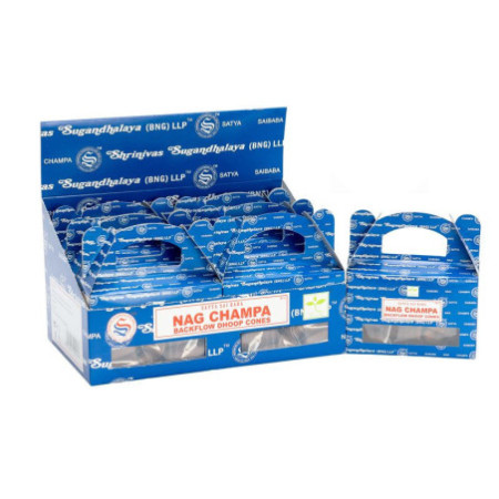 Cônes Dhoop à reflux Satya Nagchampa (24 pièces)
