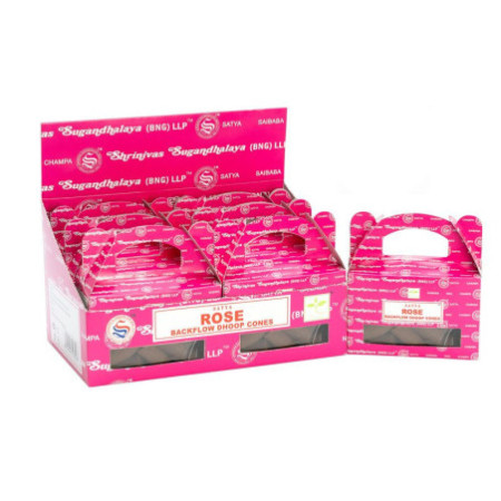 Boîte de - Cône Dhoop à refoulement Satya Rose