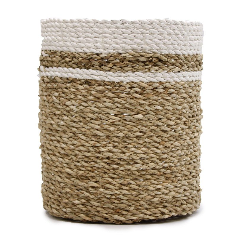 Ensemble en jonc de mer - 2 vases et 2 bacs
