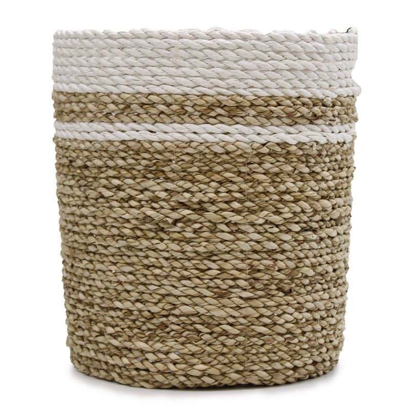Ensemble en jonc de mer - 2 vases et 2 bacs