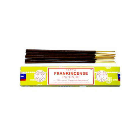Coffret de démarrage de bâtonnets d'encens Satya (7 parfums + porte-encens en bois de manguier)