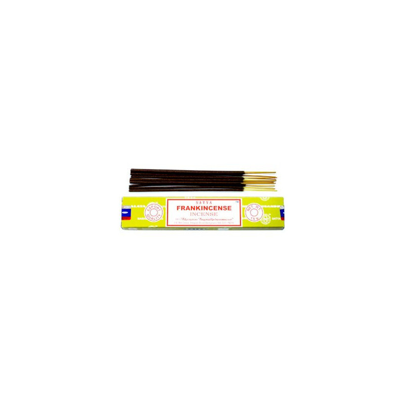 Coffret de démarrage de bâtonnets d'encens Satya (7 parfums + porte-encens en bois de manguier)