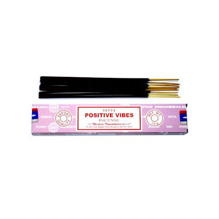 Coffret de démarrage de bâtonnets d'encens Satya (7 parfums + porte-encens en bois de manguier)