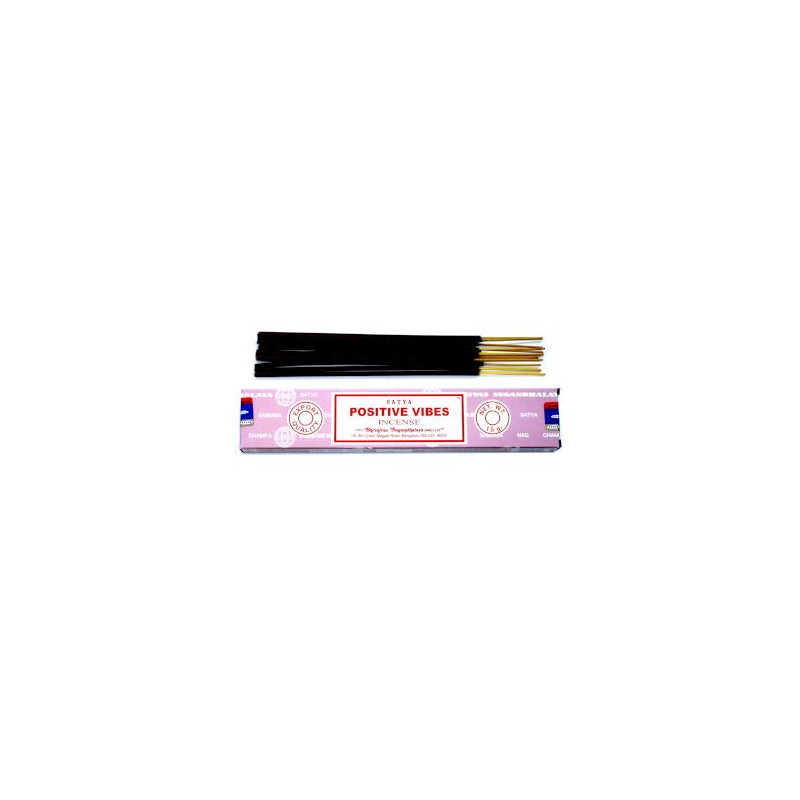 Coffret de démarrage de bâtonnets d'encens Satya (7 parfums + porte-encens en bois de manguier)