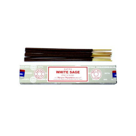 Coffret de démarrage de bâtonnets d'encens Satya (7 parfums + porte-encens en bois de manguier)