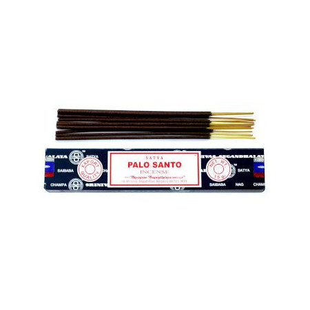 Coffret de démarrage de bâtonnets d'encens Satya (7 parfums + porte-encens en bois de manguier)