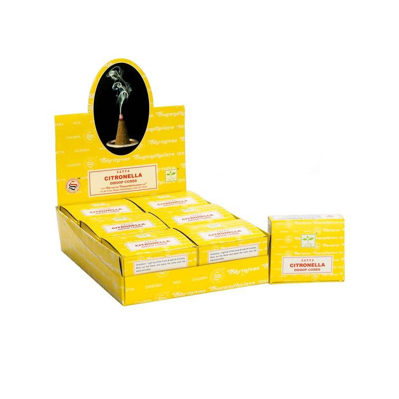 Cônes Dhoop à la citronnelle