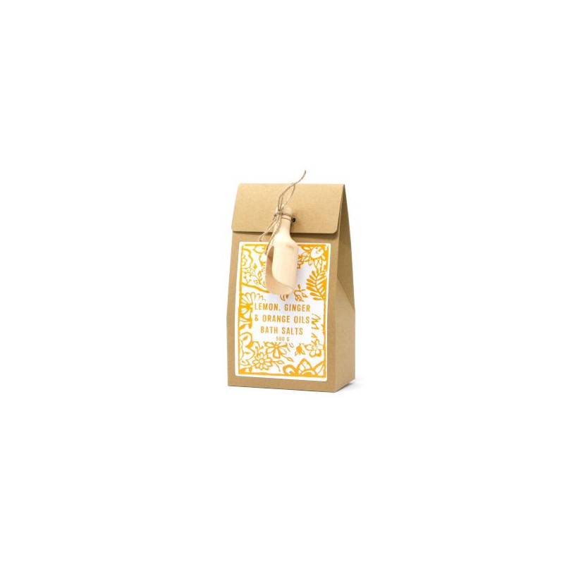 Pack de 500 g de sels de bain - Citron, gingembre et orange