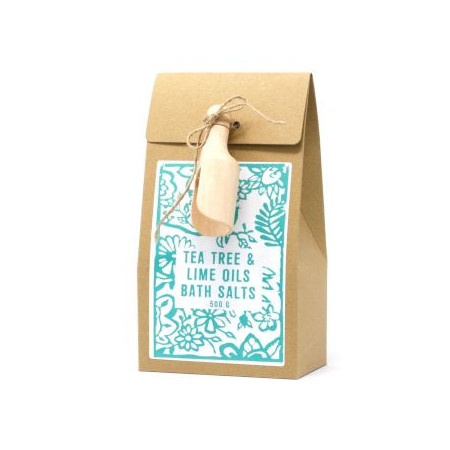 Pack de 500 g de sels de bain - Arbre à thé et citron vert